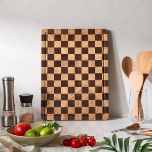 Checkered Cutting Board, 16.5" x 11.6" x 0.8"