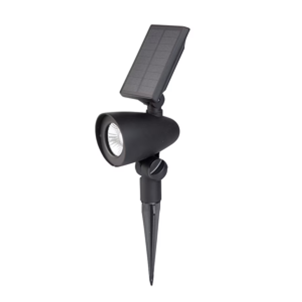 Harbor Breeze 60 -Lumens 1 -Watt Black Warm White Solar LED Spot light