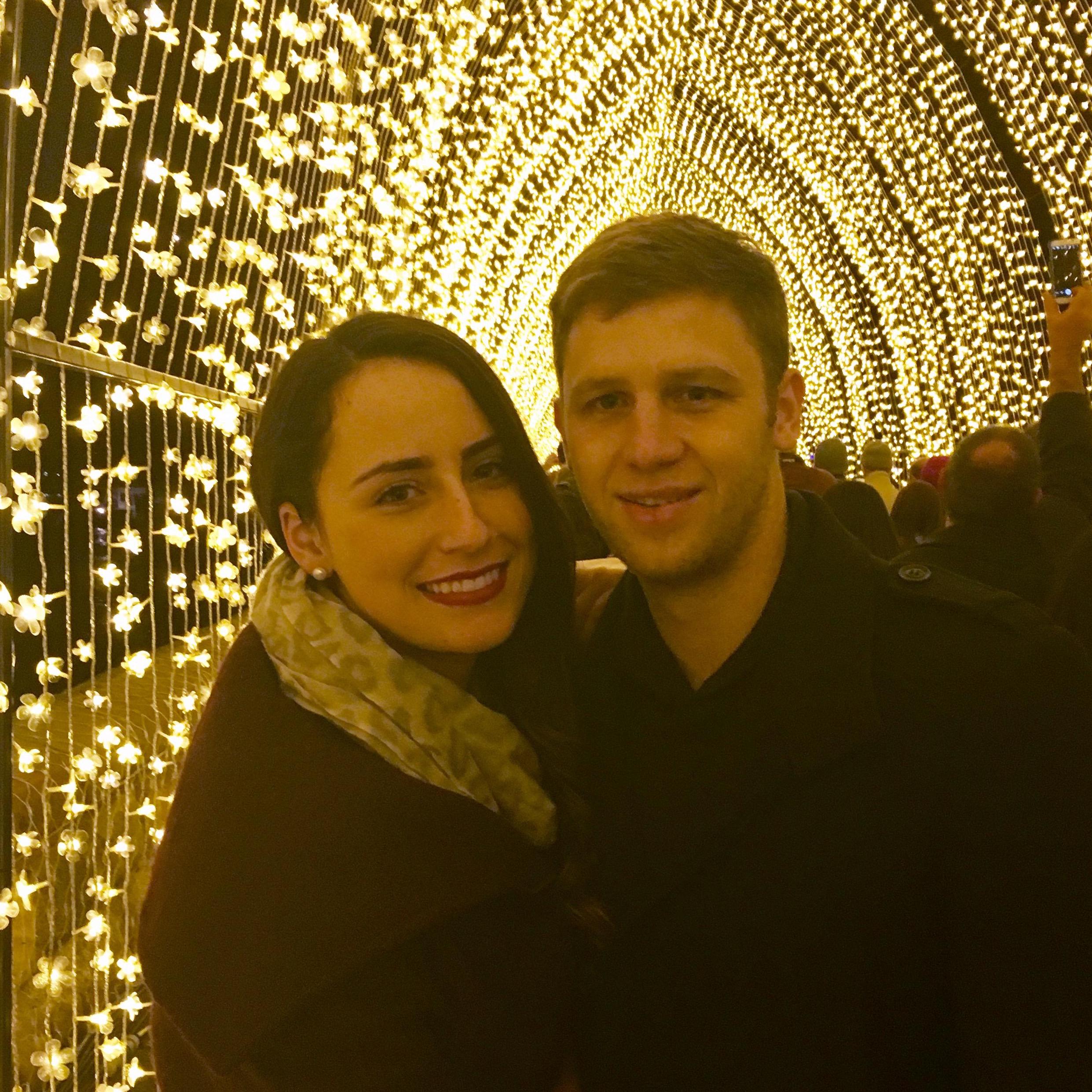 At our favorite Winter activity - the "Vivid Sydney" light festival