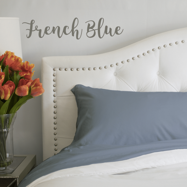 French Blue Sheet Set (Size: Regular King)