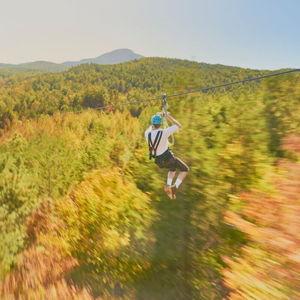 Mountain Ziplining in Helen