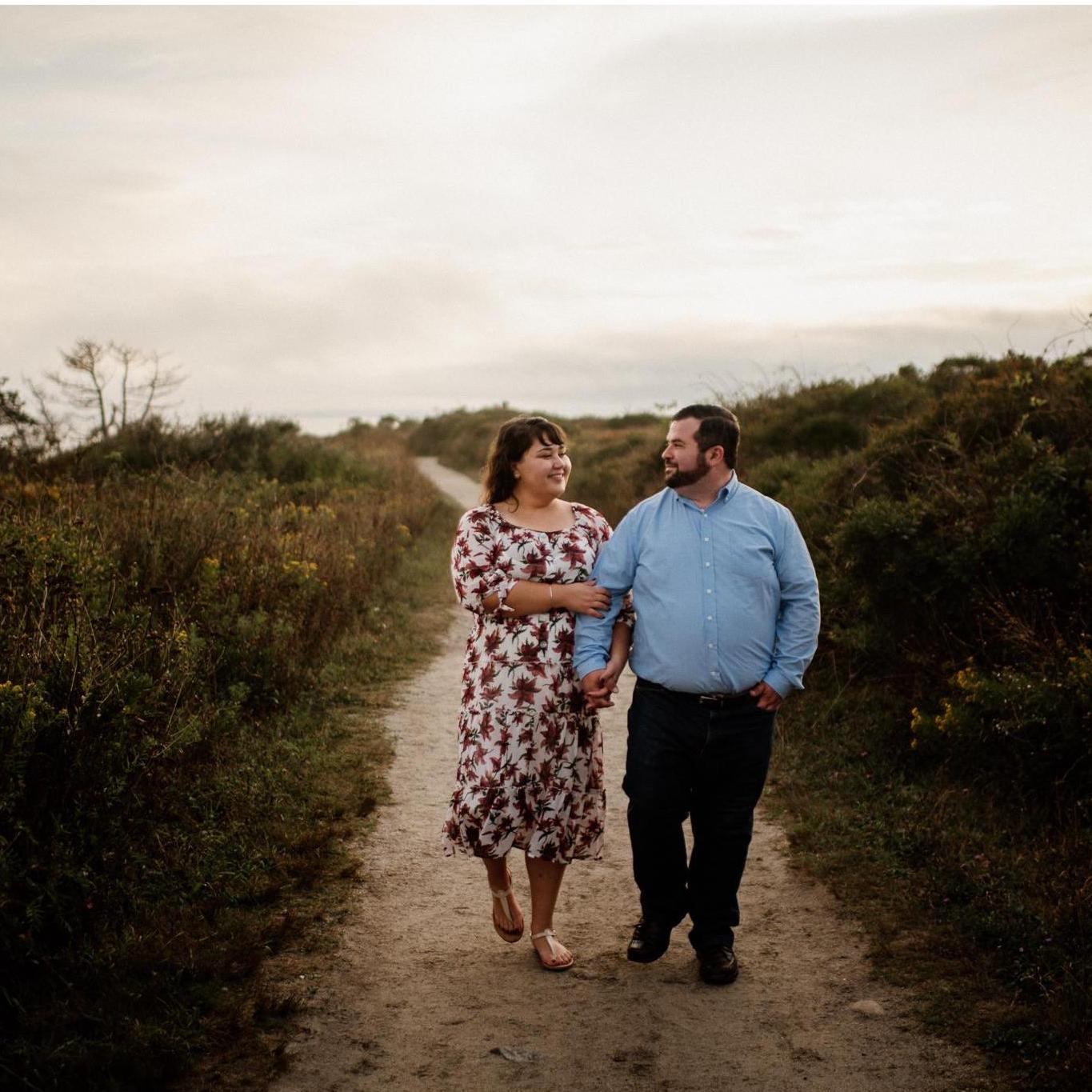 The last time we strolled on this path, Zac was getting ready to propose!