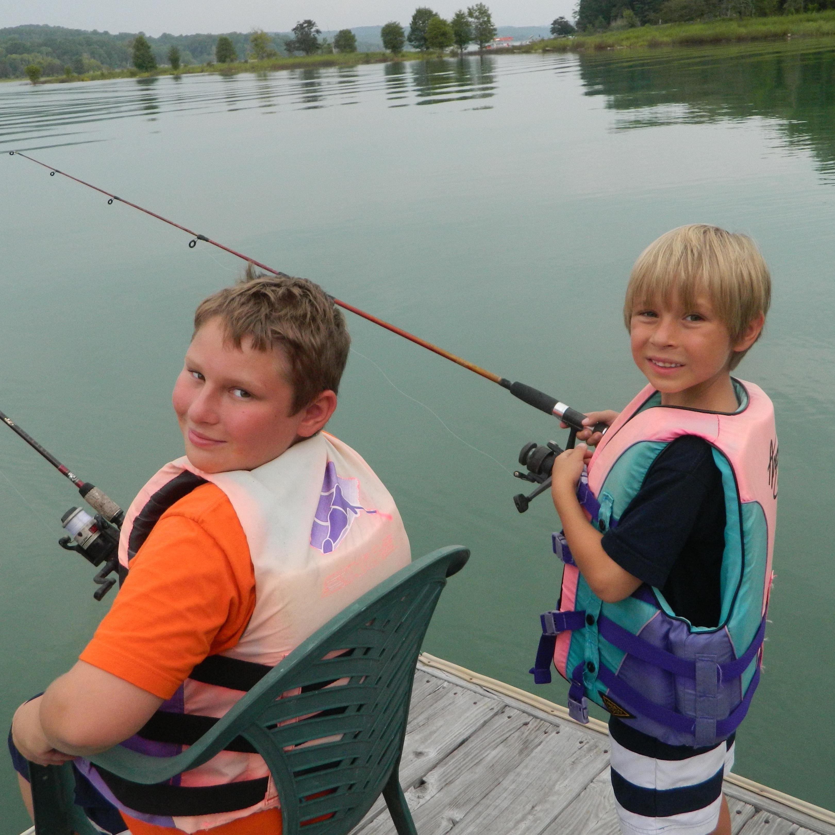 Fishing at Teddy and Sandy's!