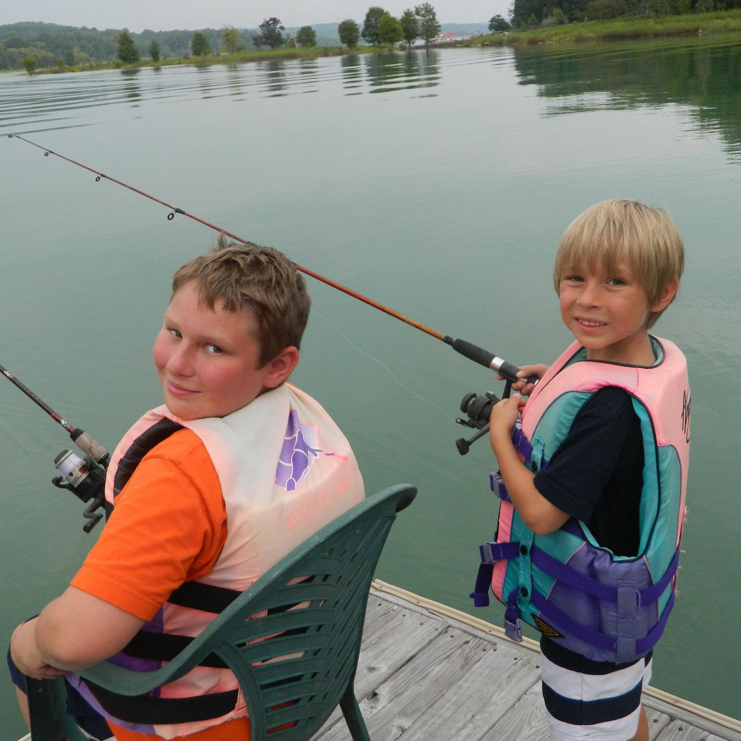 Fishing at Teddy and Sandy's!
