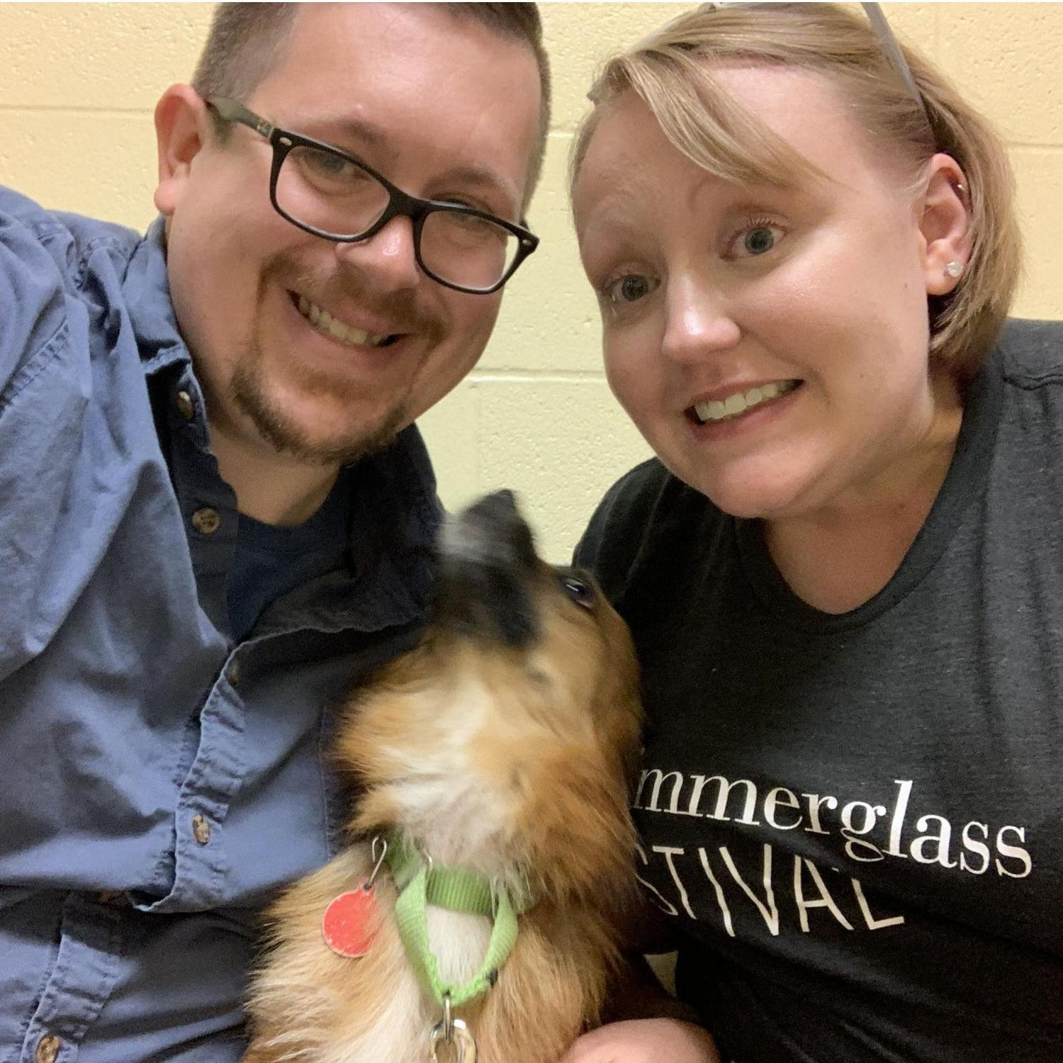 Our first picture with Roxy!
