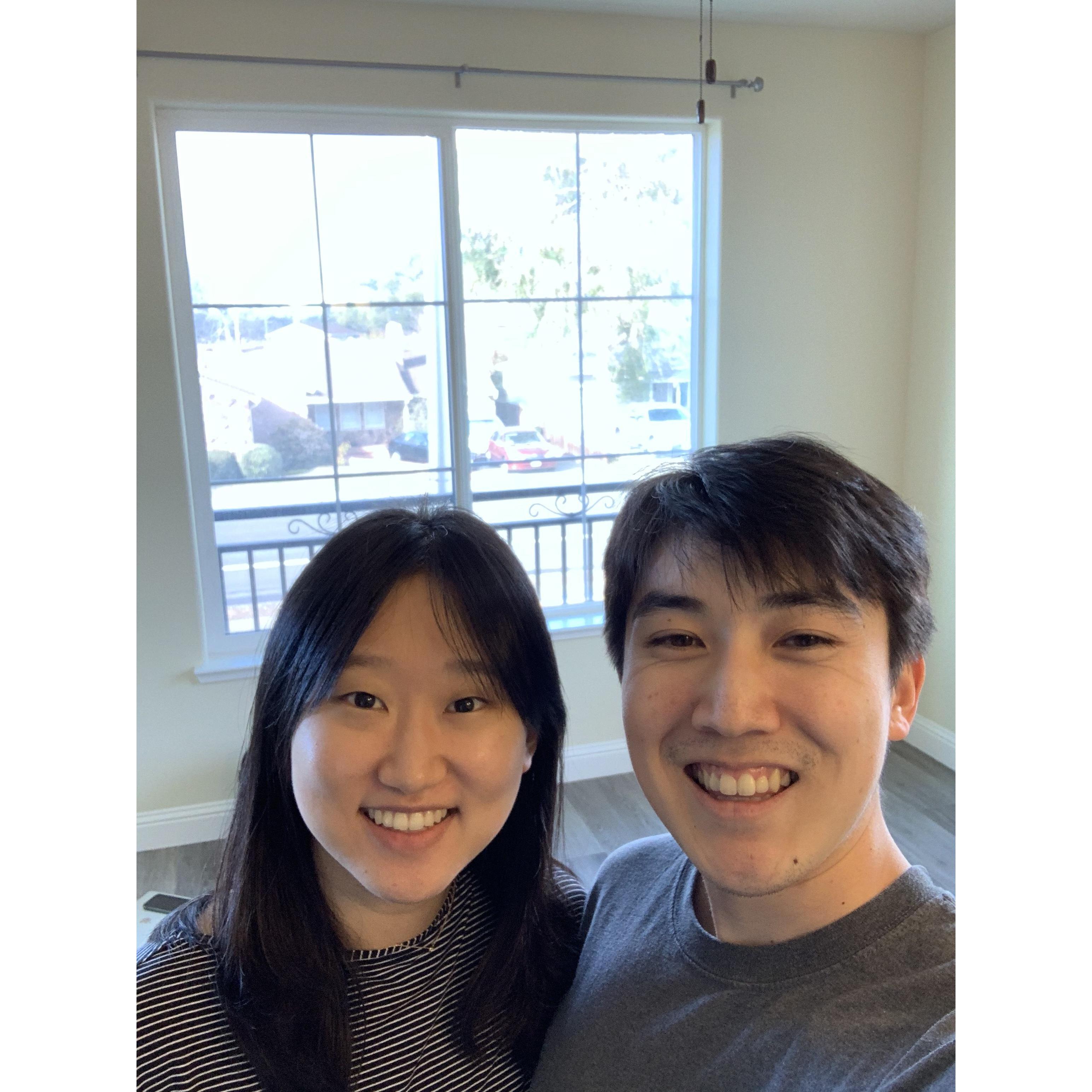 Dec 2020: When we first moved in together!