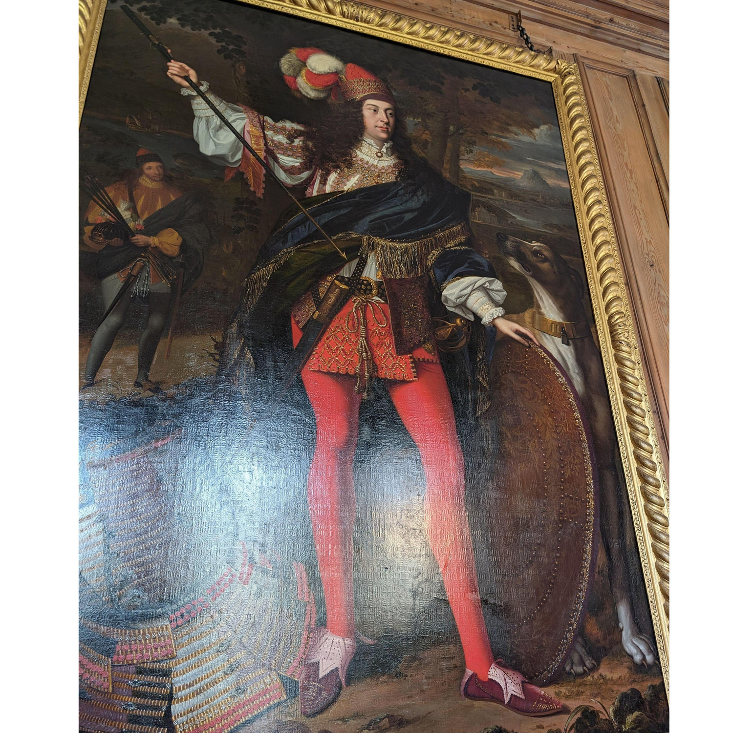 The first full-length portrait we saw in Dunrobin Castle on our trip to Scotland.