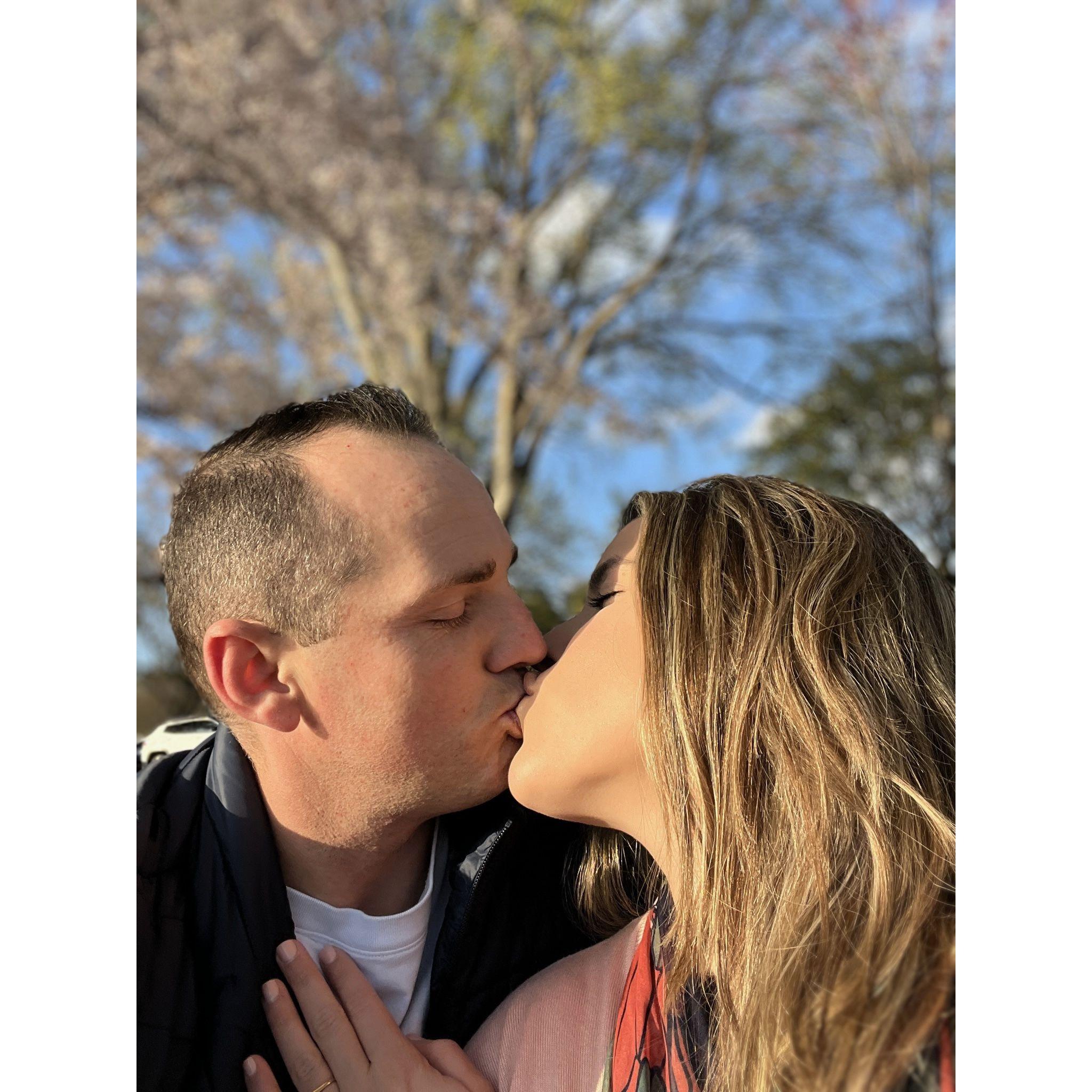When she said, "yes" !
