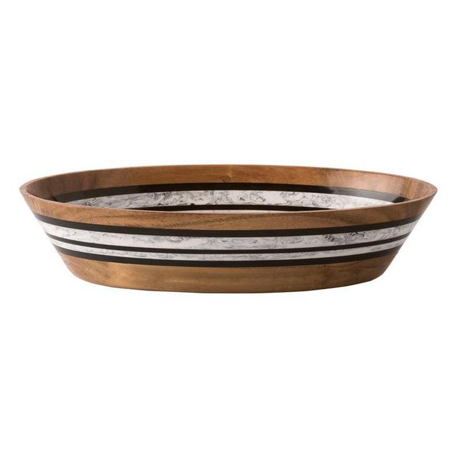 Stonewood Stripe Oval Serving Bowl