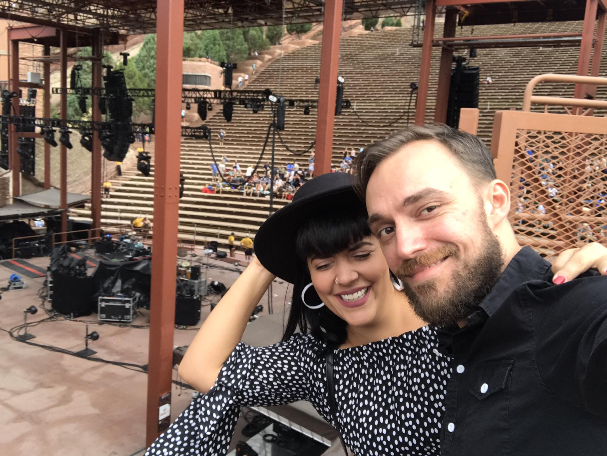 Backstage at Red Rocks 2019