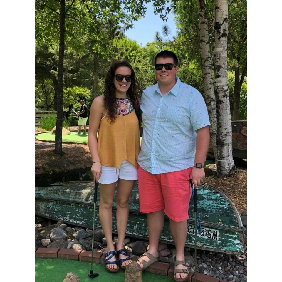 Doing what we love - mini golfing!