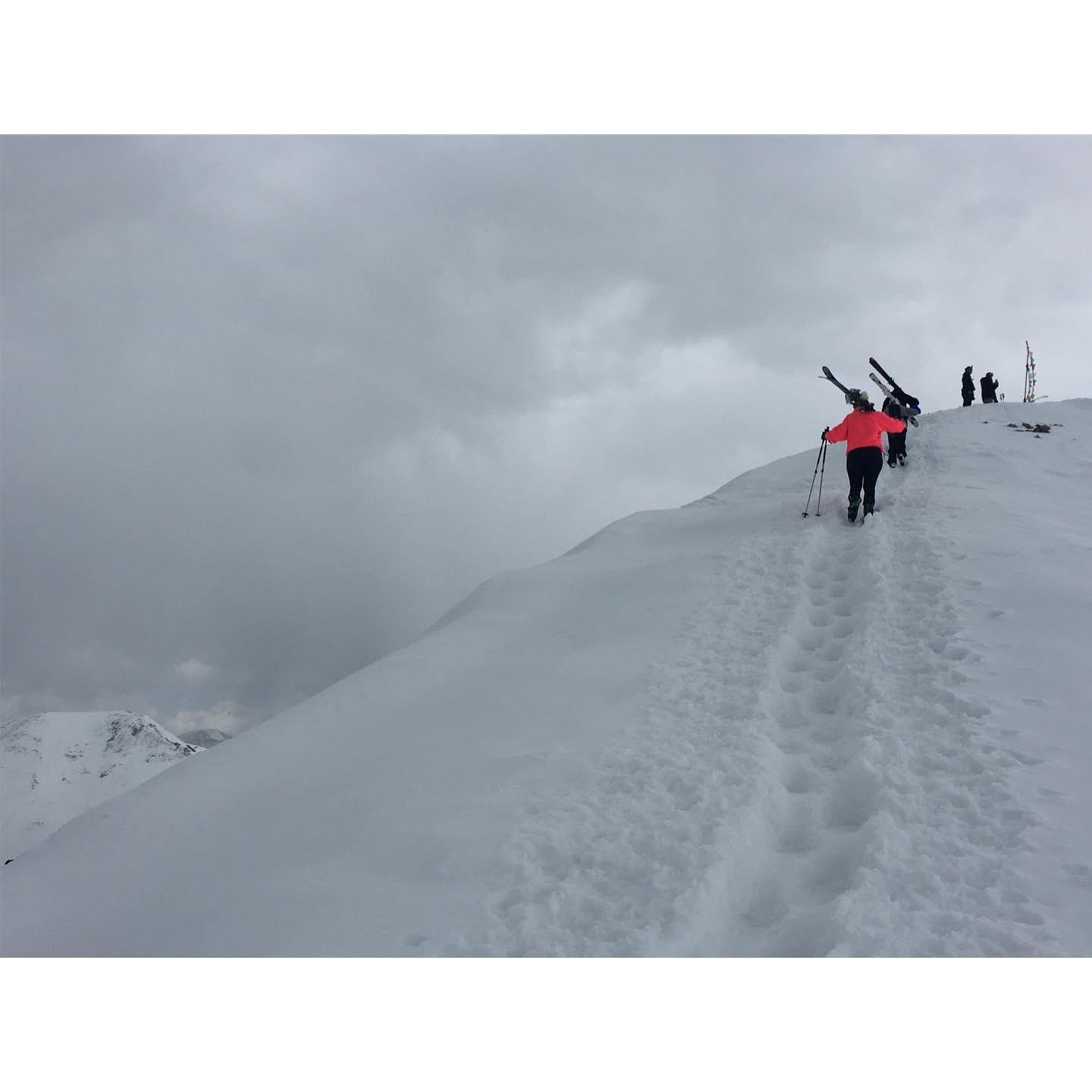 First time hiking A-Basin's East Wall