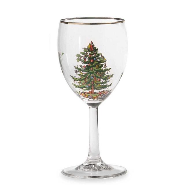 Spode® Christmas Tree Wine Glasses (Set of 4)