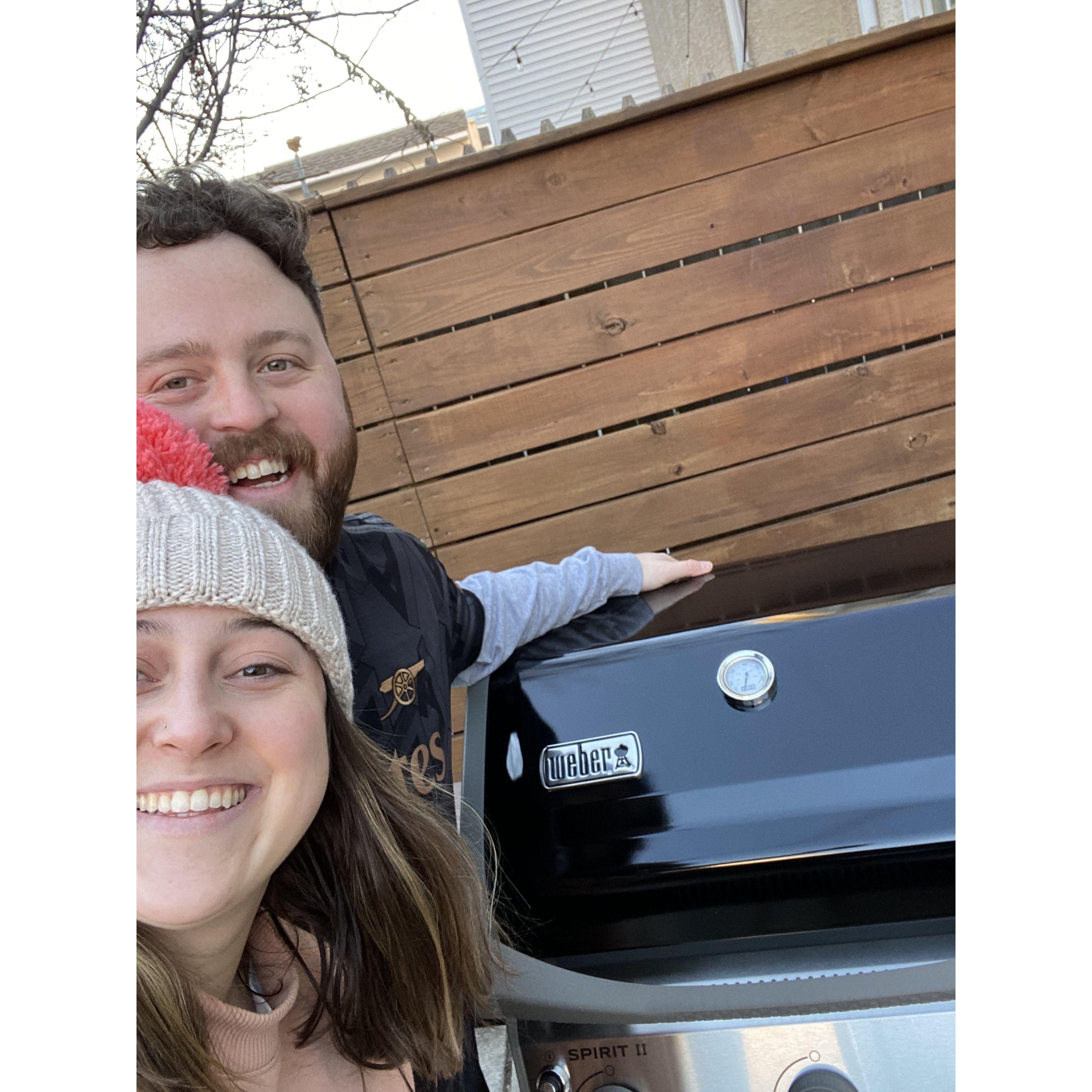 Thank you Santa for our new grill!