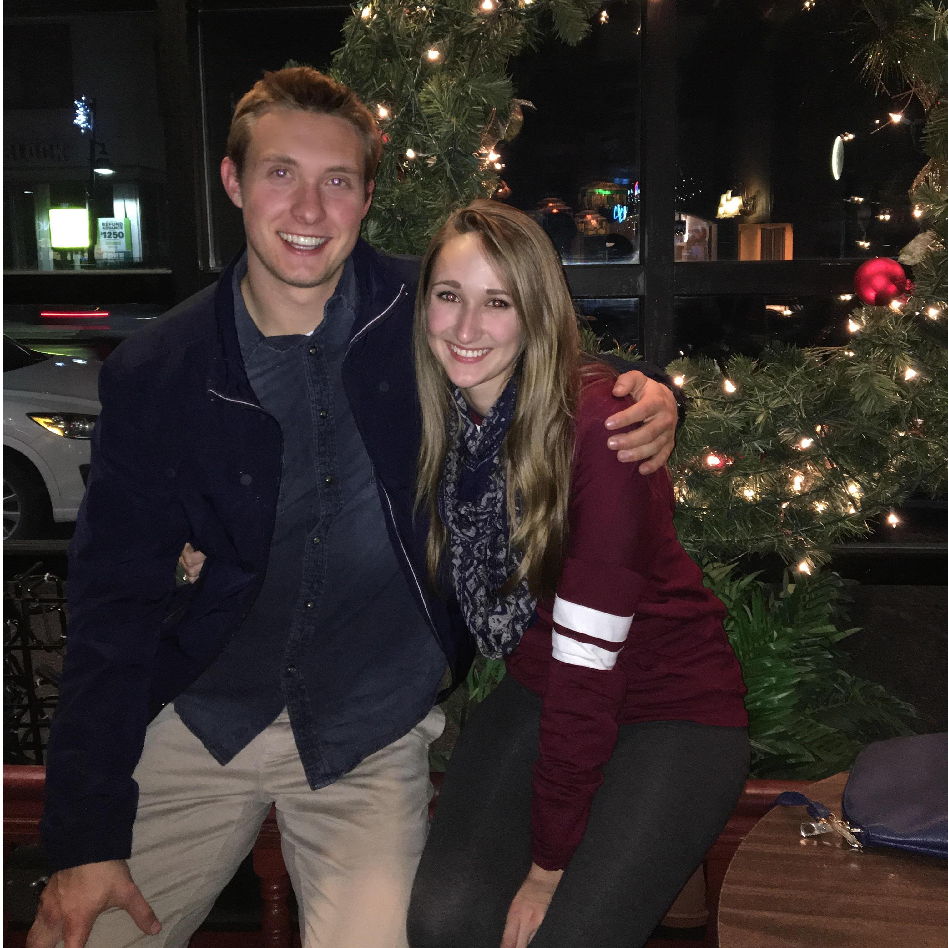 Local bar during his first trip to Pittsburgh to meet my family!