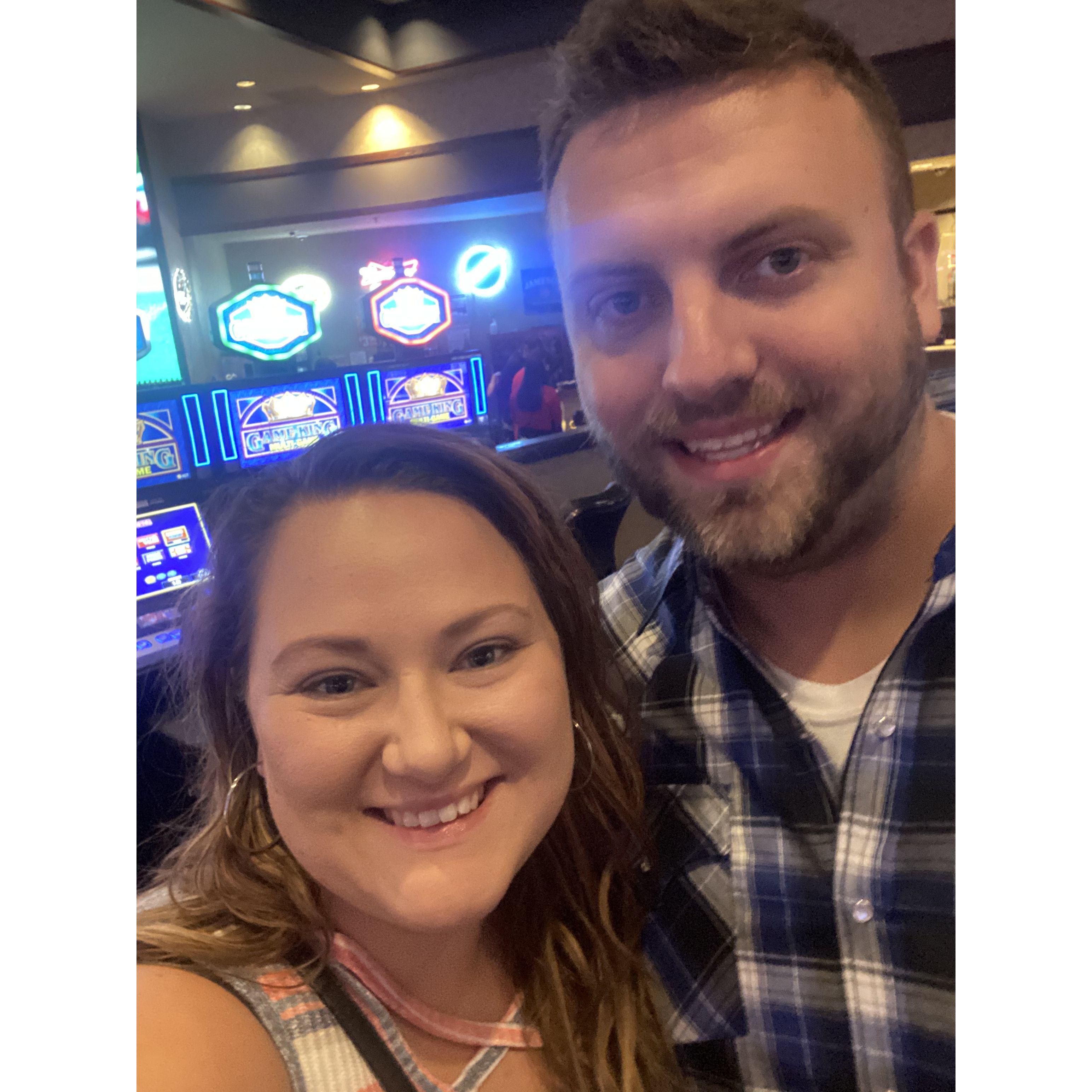 First trip to the casino. You win some you lose a lot! Amazing memories all the same.