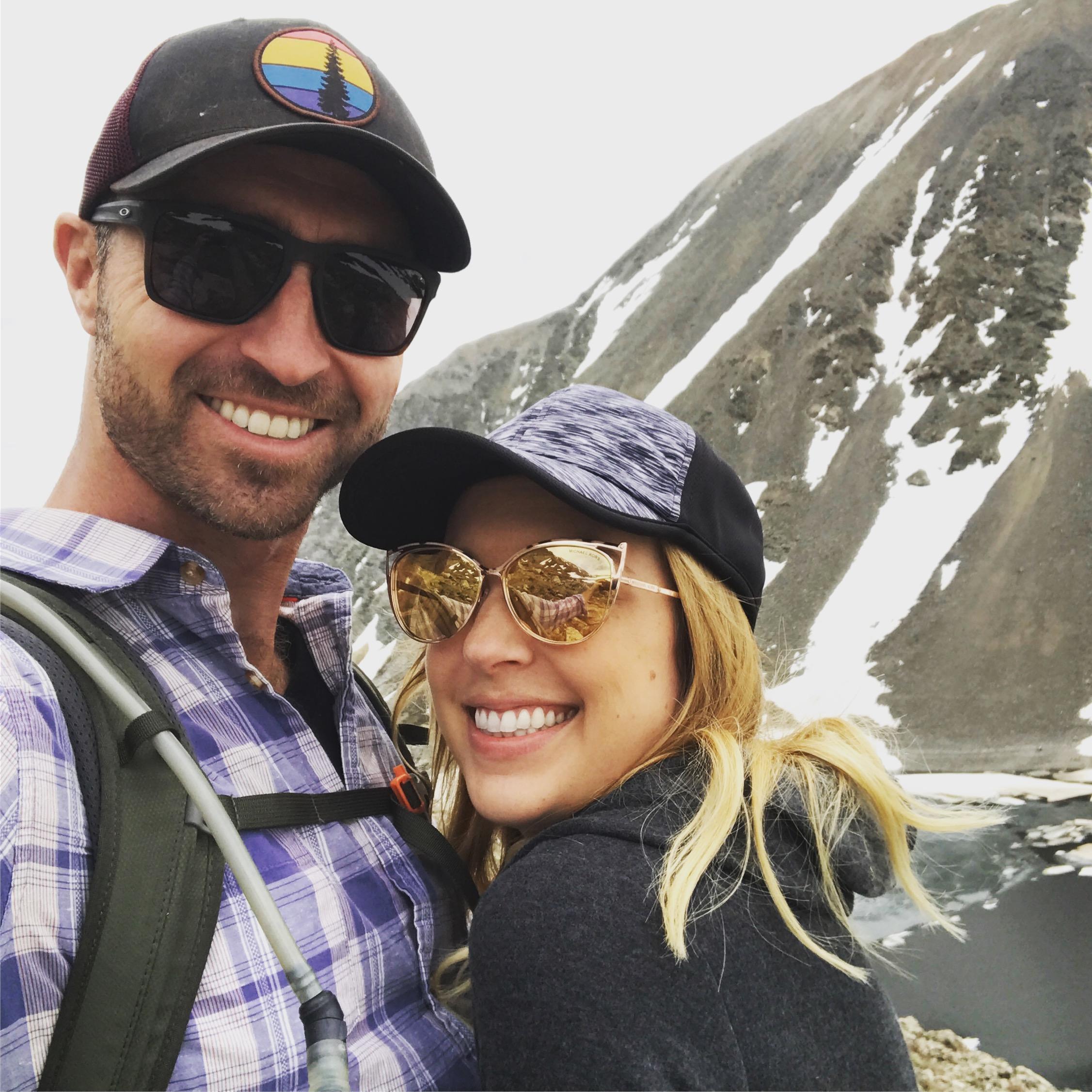 Hiking the backside of Quandary