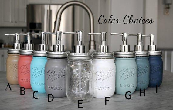 Mason Jar Soap Dispenser, Rustic Kitchen Decor, Farmhouse Mason Jar Soap and Lotion Dispenser, Kitchen Decor, Housewarming Gift.