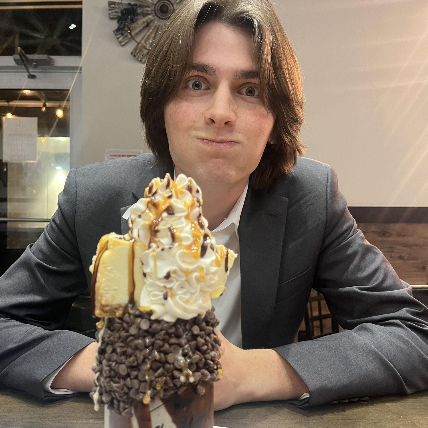 ...so we spent our fancy dinner money on dessert!