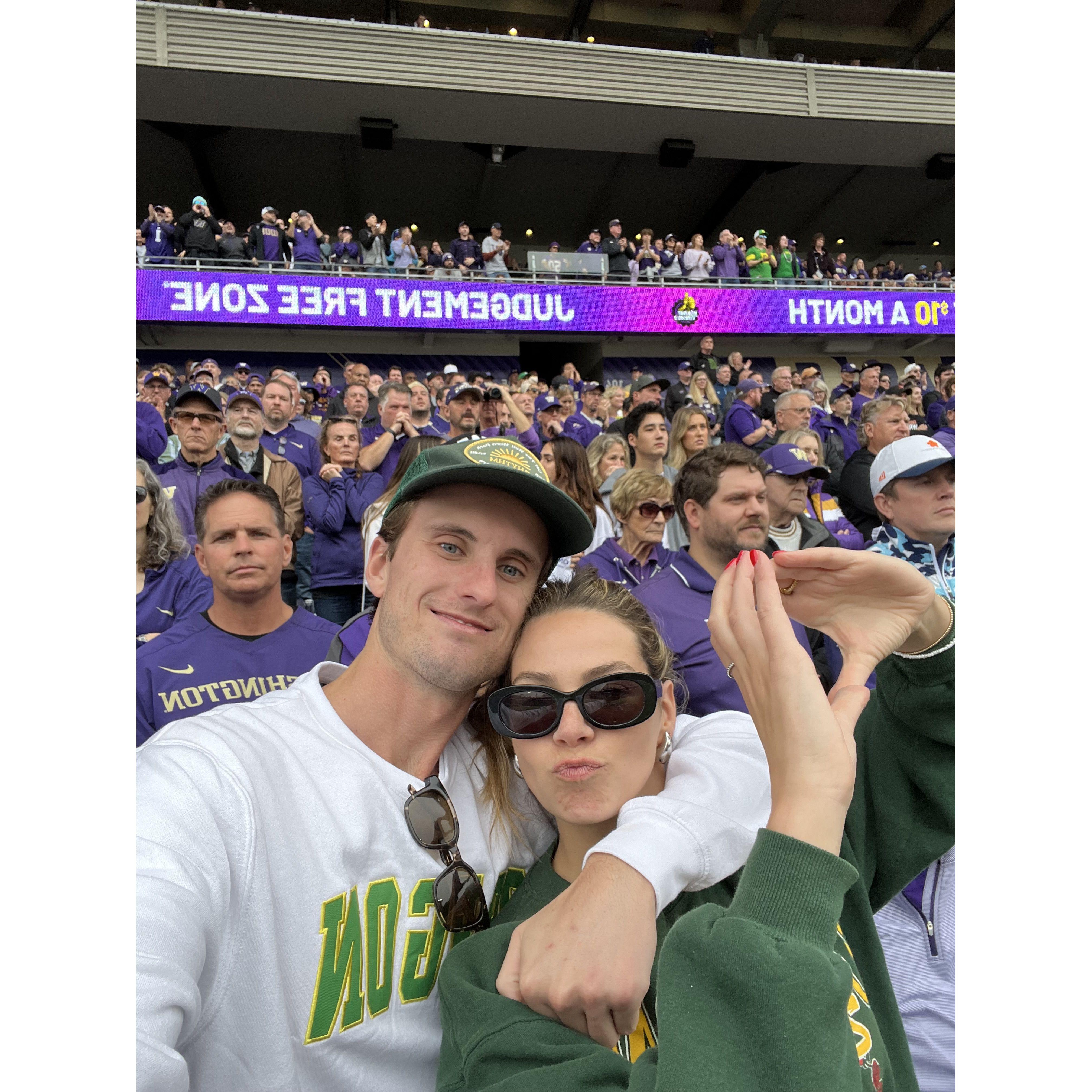 October 2023 - UO vs UW (ducks lost)