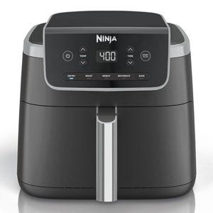 Ninja Air Fryer | 5 QT Capacity fit up to 4lbs of Fries | 5-in-1 Air Fry, Bake, Roast, Reheat, & Dehydrate | 400°F | Air Crisp Technology | 1750 Watts | Nonstick Basket & Crisper Plate | Grey | AF142
