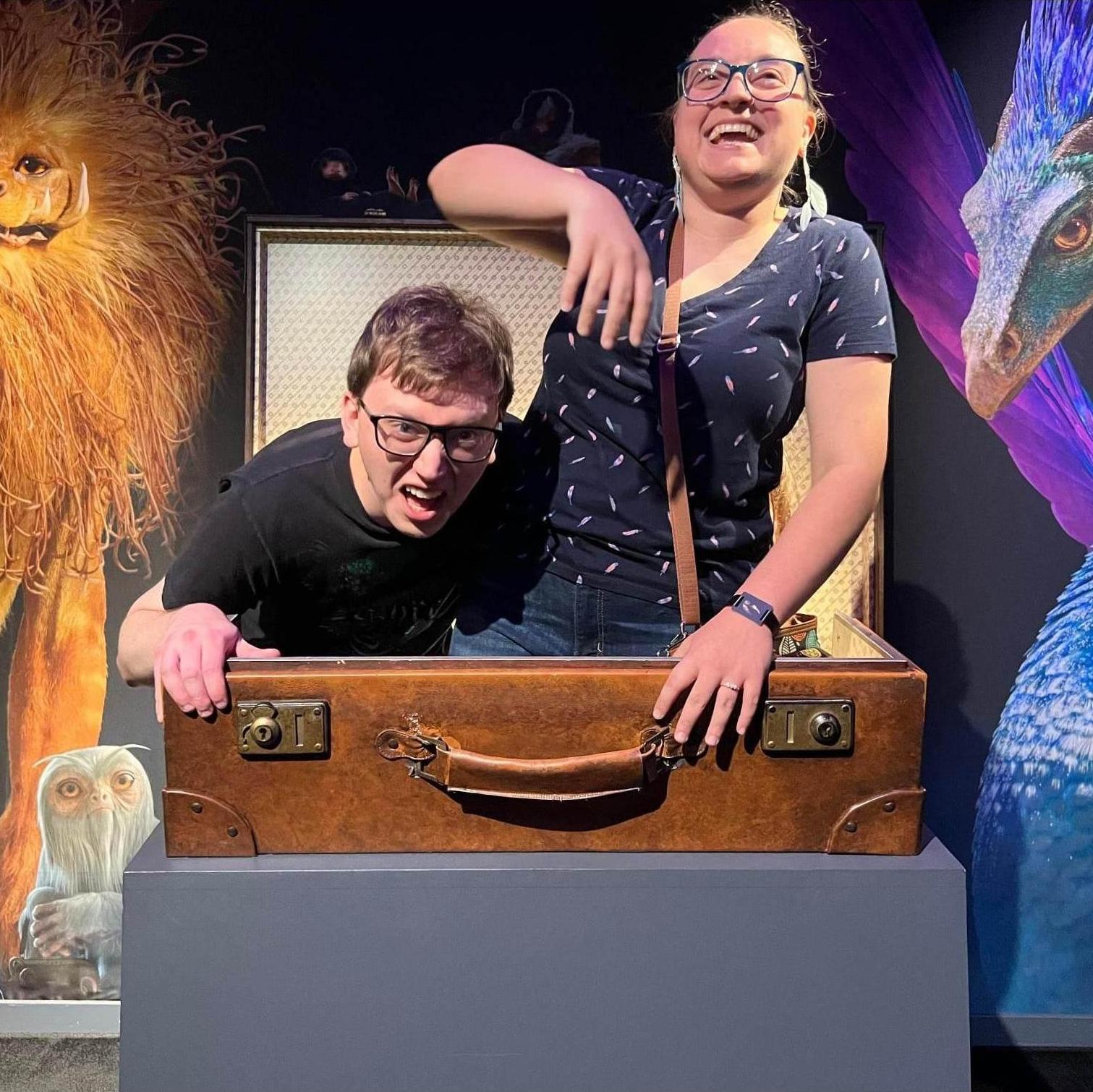 Us enjoying the Harry Potter Experience in Atlanta.