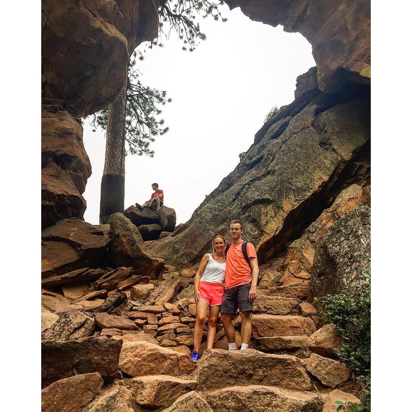 Hiking in Boulder, CO to Royal Arch - August 2017