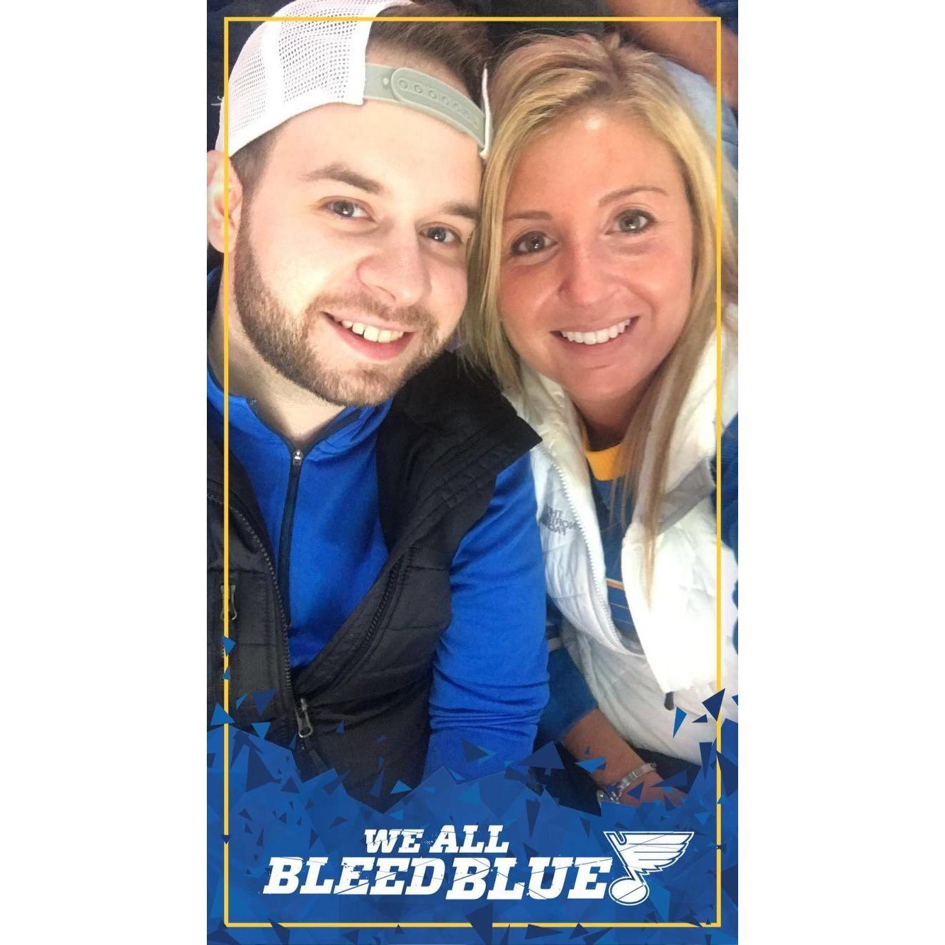 Our first Blues game.. and we won!