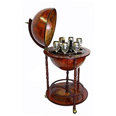 Sixteenth-Century Italian Replica Old World Globe Bar