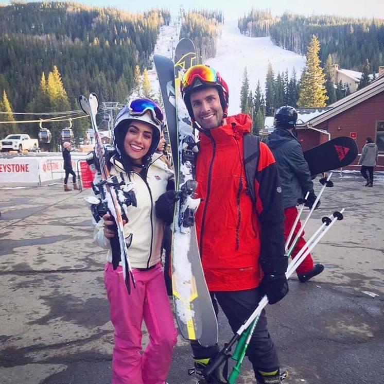 Maggie's first time on the slopes 2020
