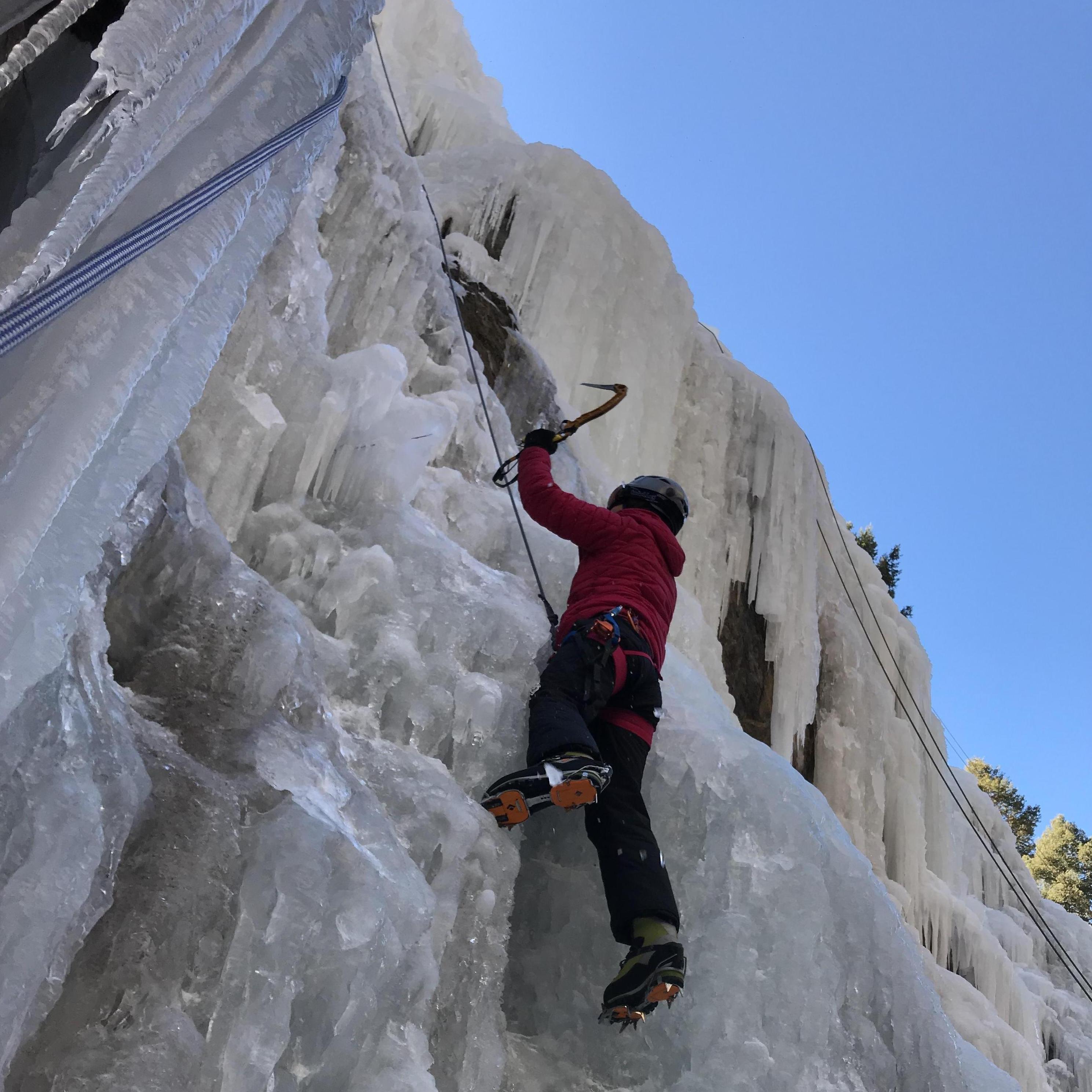 Ice Climbing in Ouray, CO