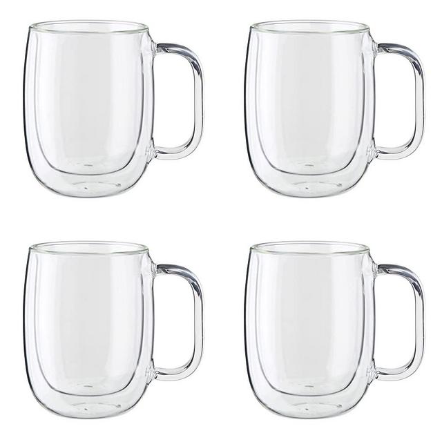 ZWILLING J.A. Henckels 39500-101 Coffee Mug Set, 12 oz, Clear