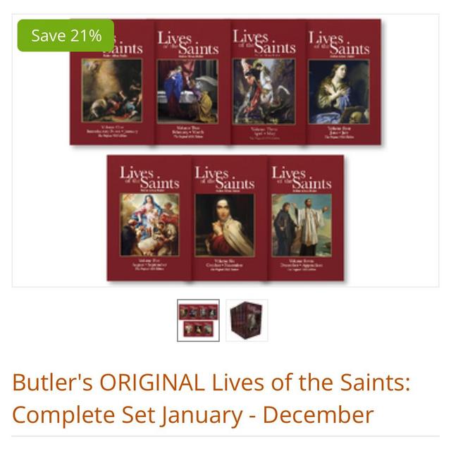 Butlers Original Lives of the Saints from Loreto Publishing