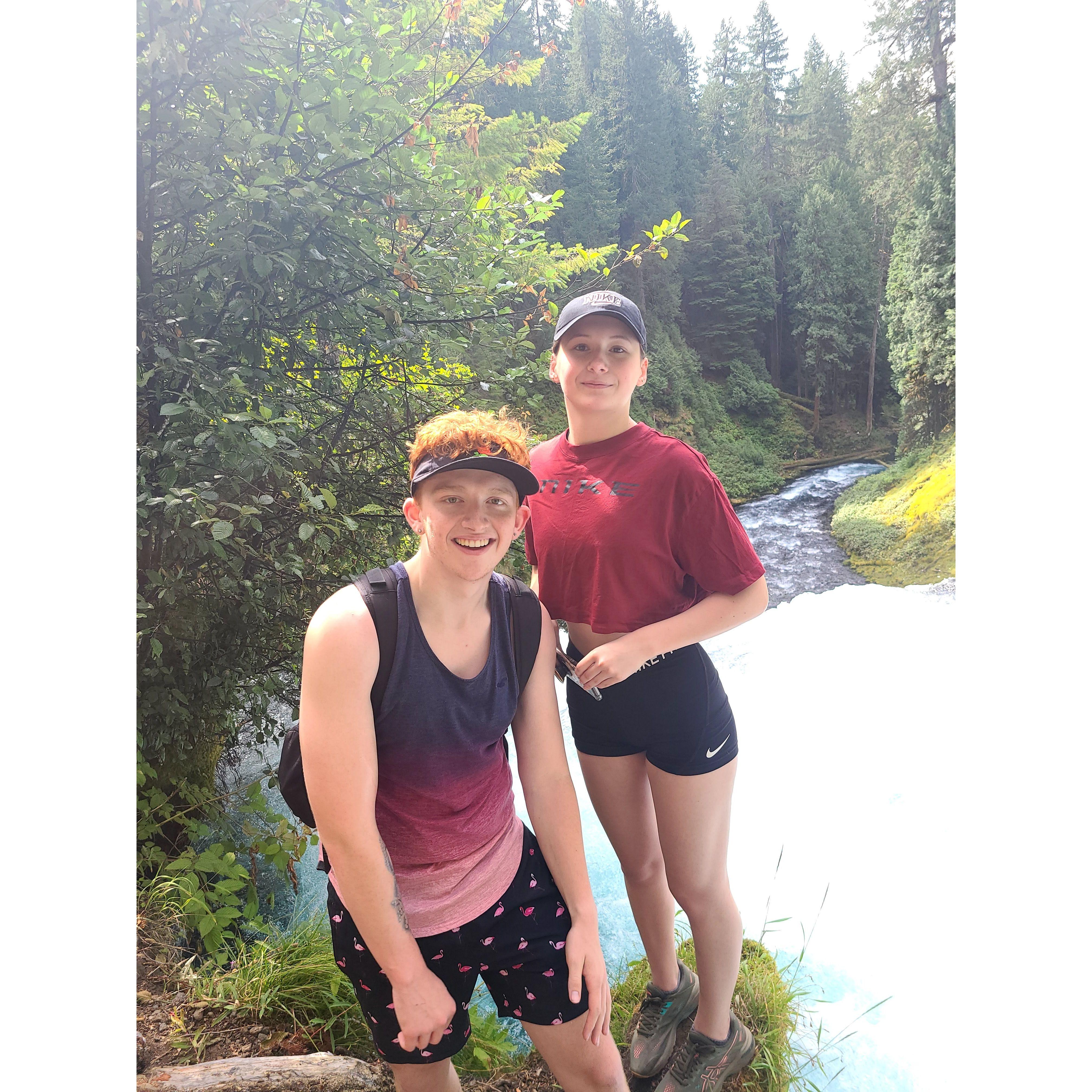 Another one from the beautiful hike! Where thunder and lightning said it was time to go home.