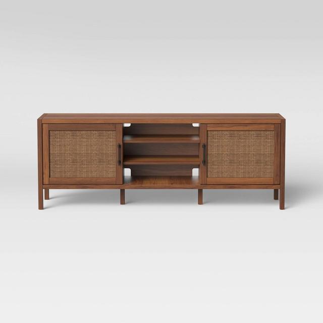 60" Warwick Media Stand with Storage Brown - Threshold™