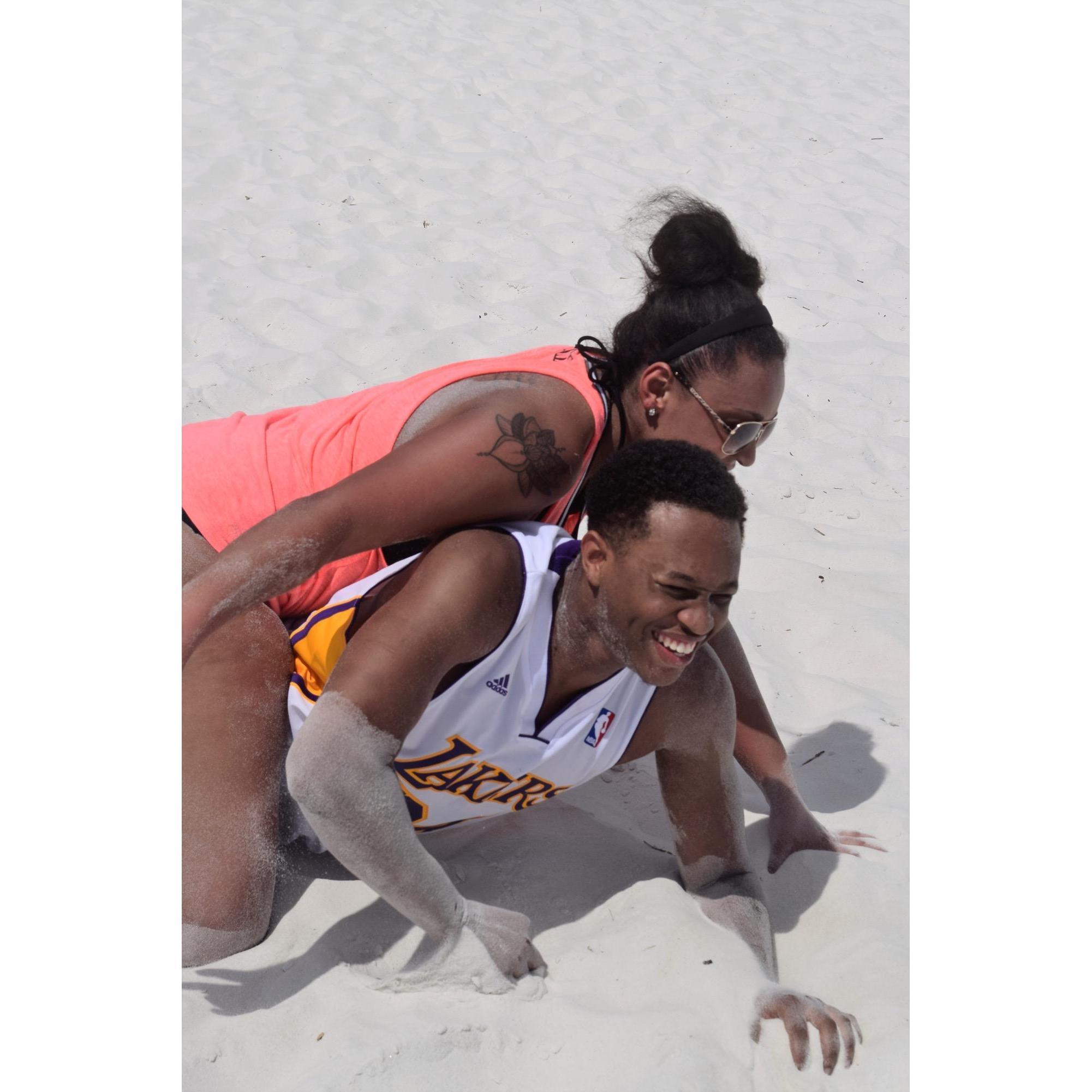 Our first trip to the beach together