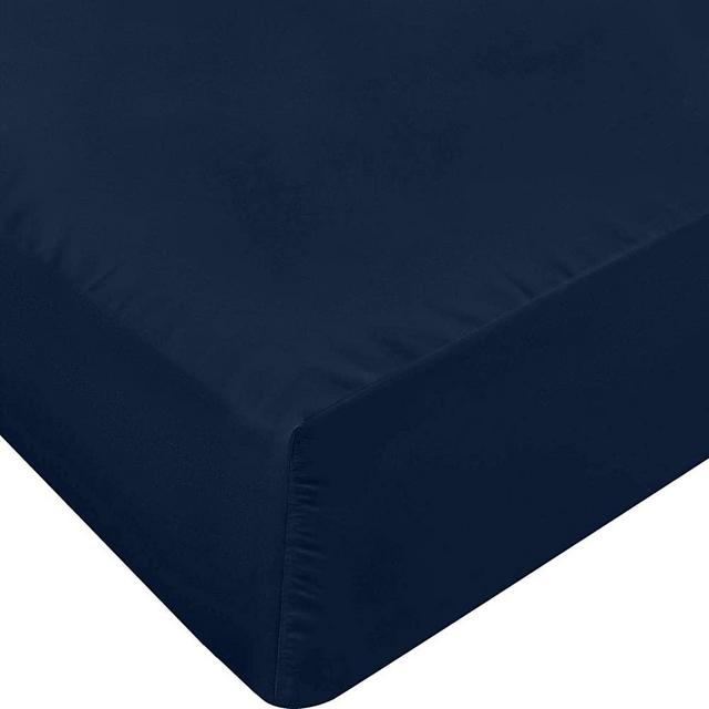 Utopia Bedding Queen Fitted Sheet - Bottom Sheet - Deep Pocket - Soft Microfiber -Shrinkage and Fade Resistant-Easy Care -1 Fitted Sheet Only (Navy)