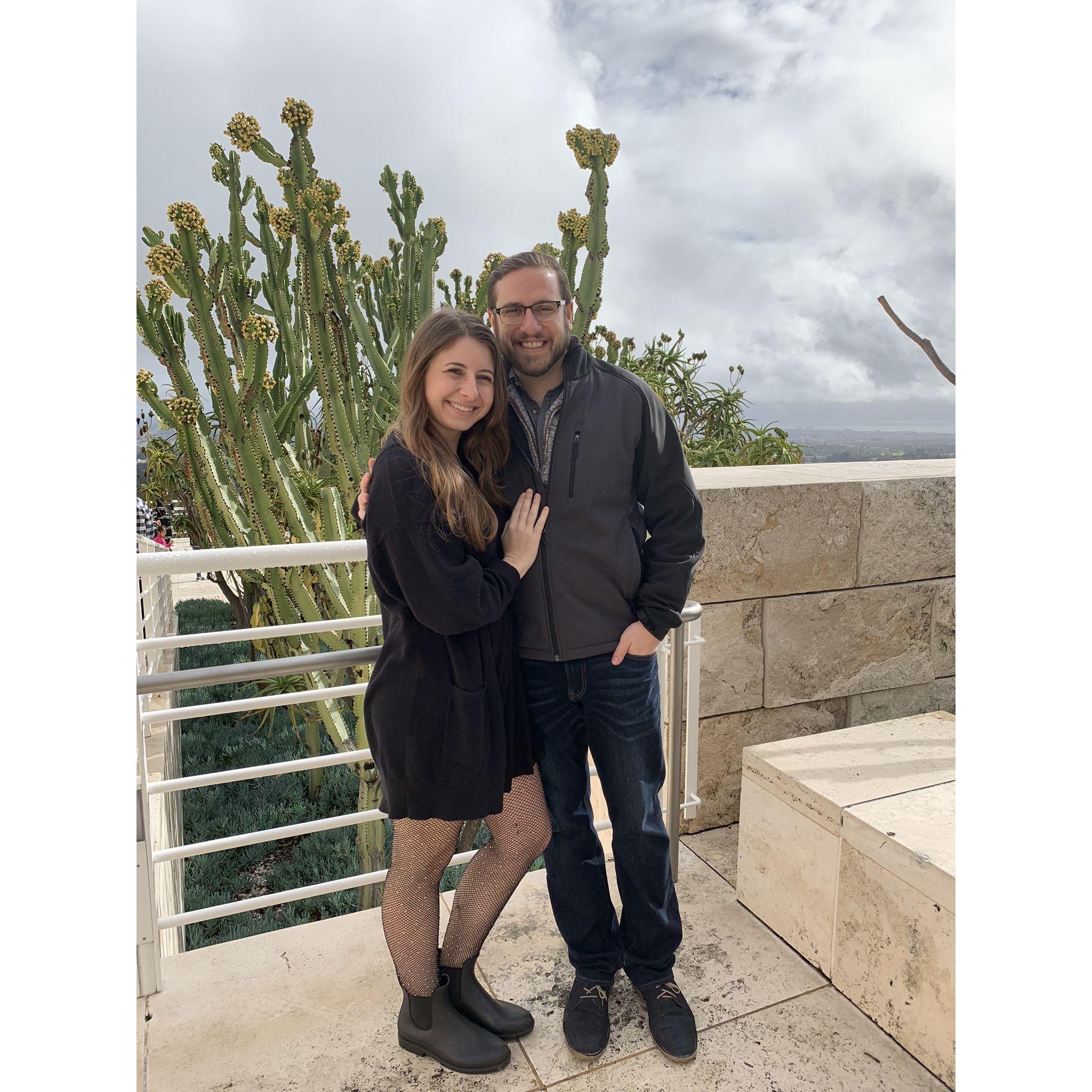 Visiting the Getty Center in LA when we first moved to Southern California in 2019..