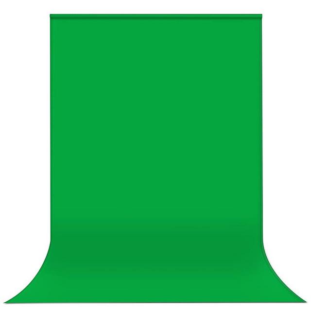 Yesker 6X 9.5 ft Green Screen for Photography, Chromakey Muslin Backdrop Background for Photo Video Studio, Zoom, YouTube,Online Meetings (Stand NOT Included)