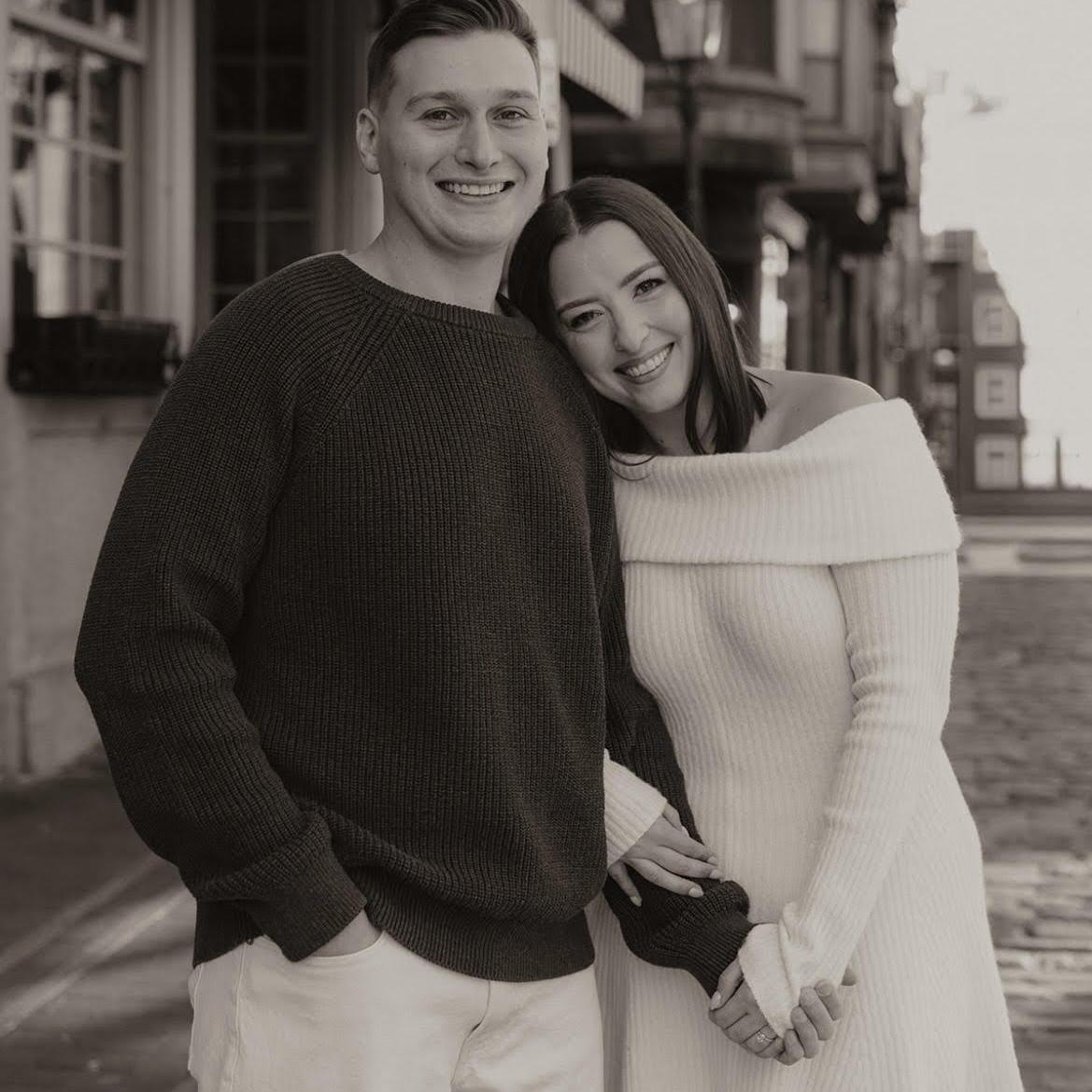 North End engagement photos November 2025