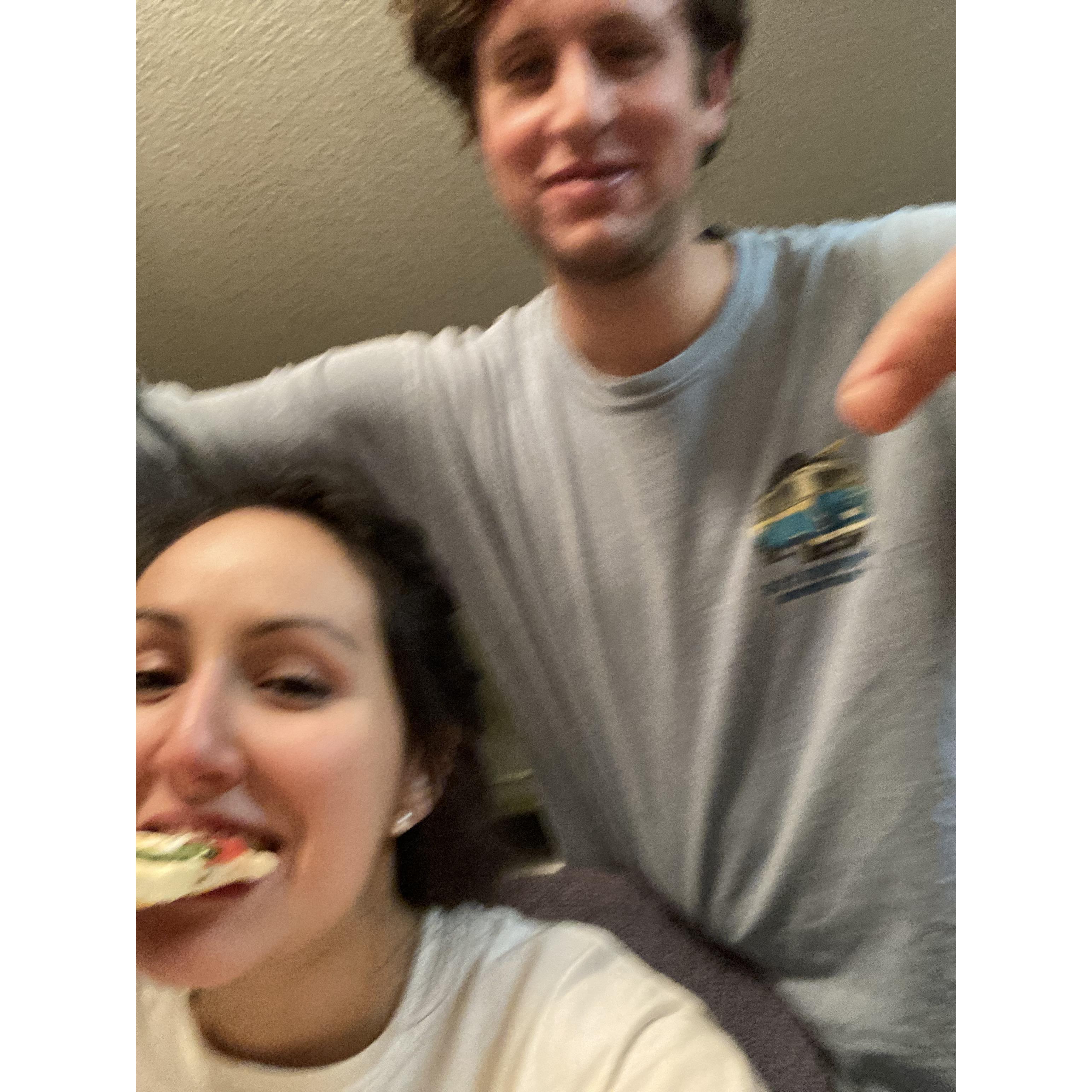 This is *not* gluten-free pizza and the Italian of the two of us was very proud