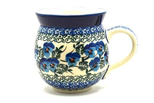 Polish Pottery Mug - 11 oz. Bubble - Winter Viola