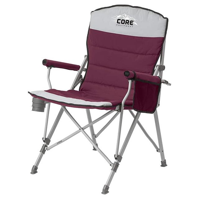 CORE Equipment Folding Padded Hard Arm Chair