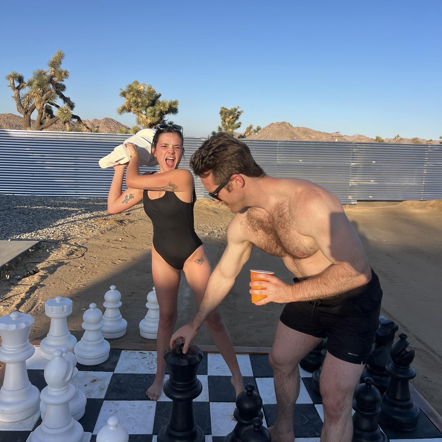 The only way Lexa can “beat” Kelly at chess.