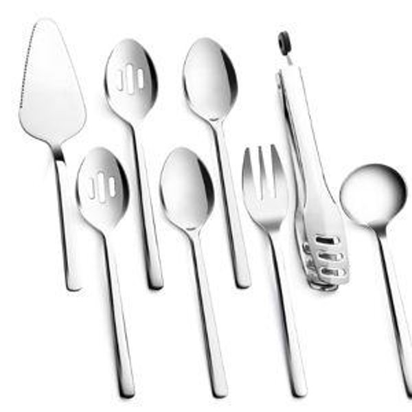 KINGSTONE Large Hostess Serving Utensils Set of 8