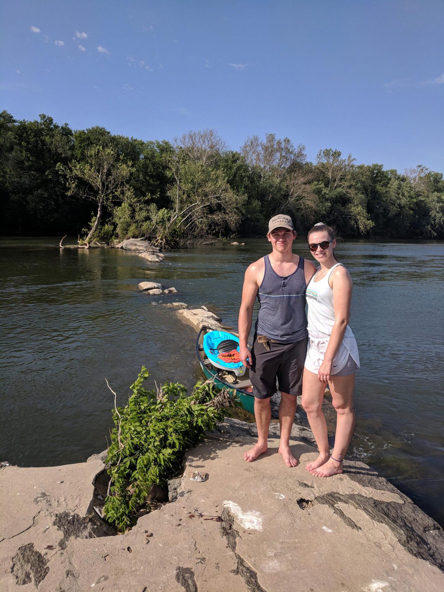 On the river for Caleb's 20th Birthday