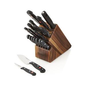 Wüsthof ® Gourmet 18-Piece Acacia Knife Block Set