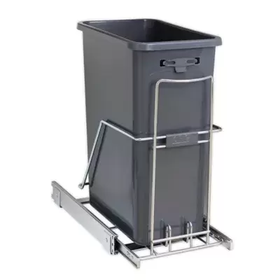 ORG™ Org Steel Under Cabinet 15.74-Inch x 10.2-Inch Trash Can in Chrome