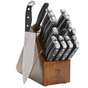 HENCKELS Statement Dark Brown Razor-Sharp 20-Piece Knife Set, Chef Knife, Bread Knife, German Engineered Knife Informed by over 100 Years of Mastery