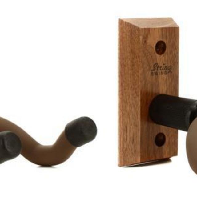 String Swing CC01K Guitar Keeper Hanger - 2-Pack - Black Walnut